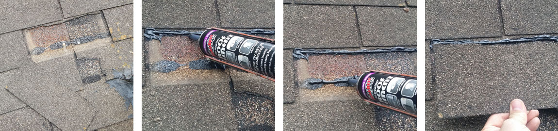 Steps for patching leaky roofs