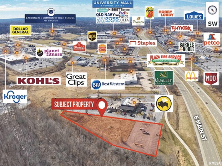 1445 MAIN Street, Carbondale, Illinois 62901, 0 , 0 ,0,Land,For Sale,MAIN,0,RMAEB453682