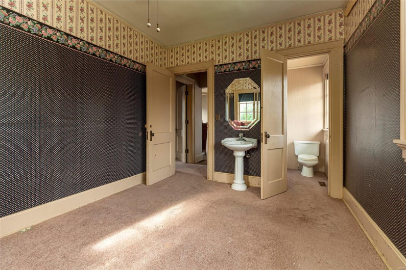 Bathroom with toilet and sink