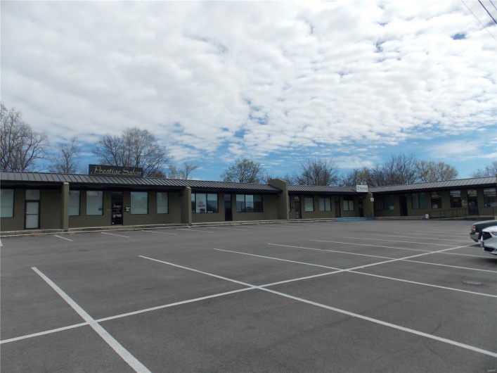 View of uncovered parking lot