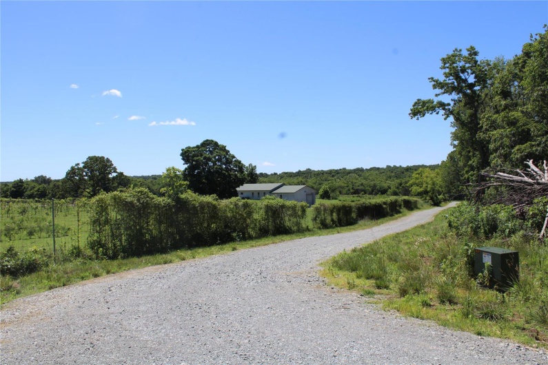 View of road with a rural view