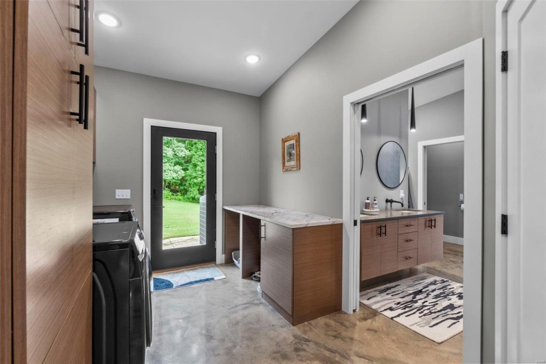 Laundry room with access to Master Suite 