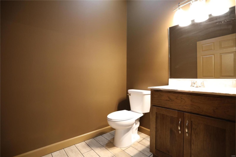 Lower half bath