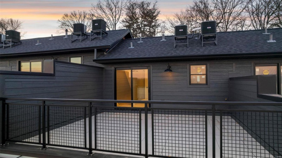 View of back house at dusk