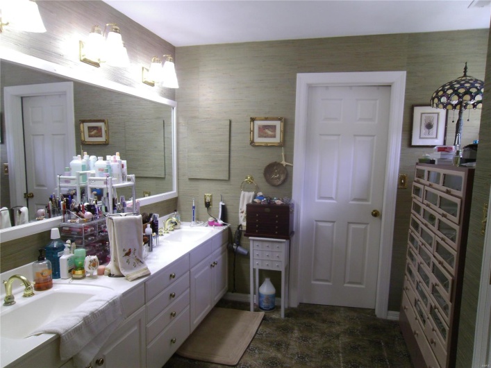 Primary Bath with Walk in Closet.