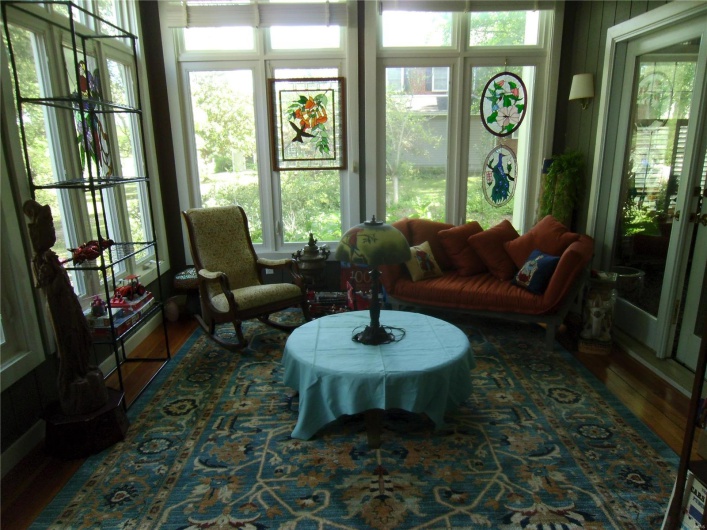 Sunroom off  living room/garden patio