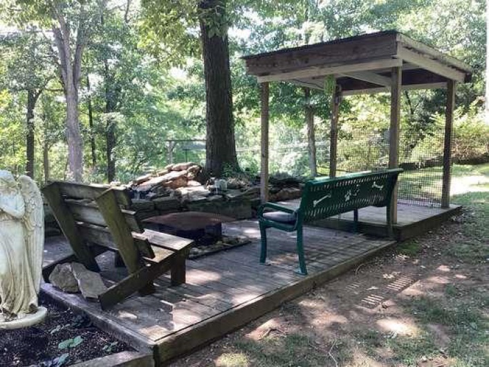 Surrounding community with a wooden deck