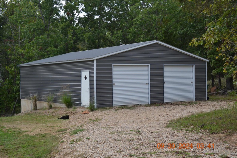 Detached garage on its own lot