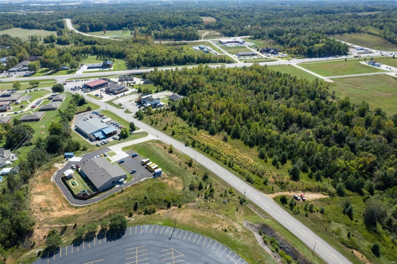 Birds eye view of property