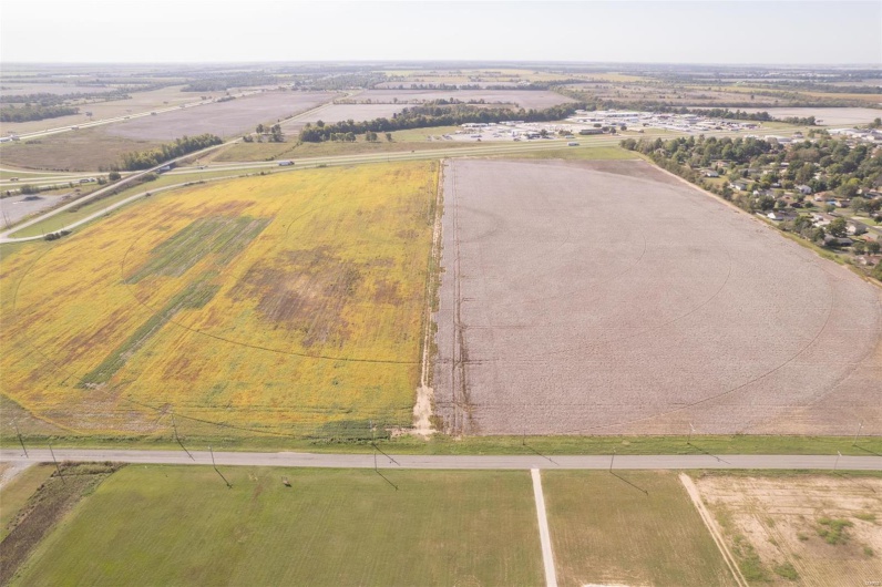 Drone / aerial view with a rural view