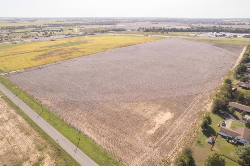 Bird's eye view with a rural view