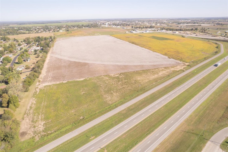 Aerial view featuring a rural view