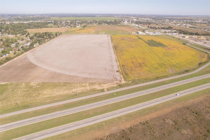 Bird's eye view featuring a rural view