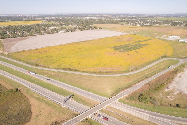 Bird's eye view featuring a rural view