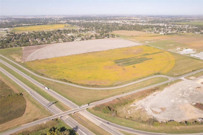 Bird's eye view featuring a rural view