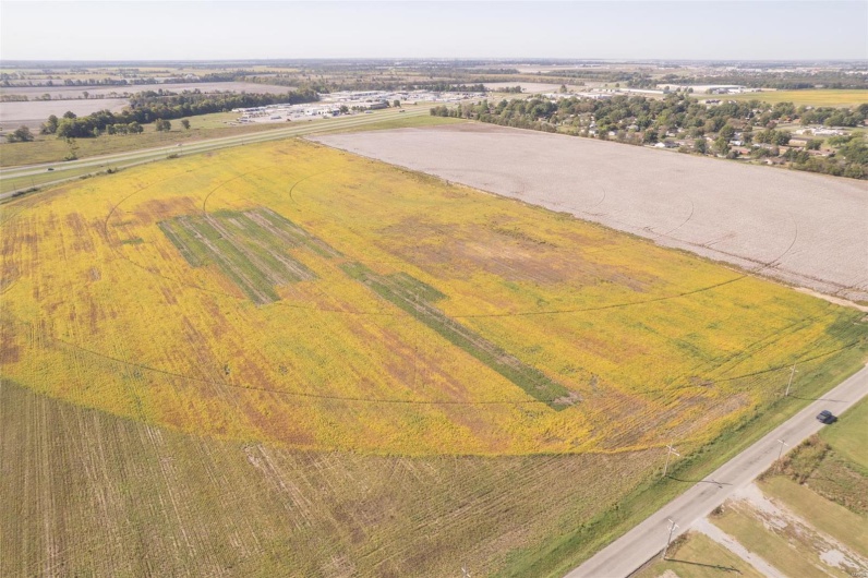 Drone / aerial view with a rural view