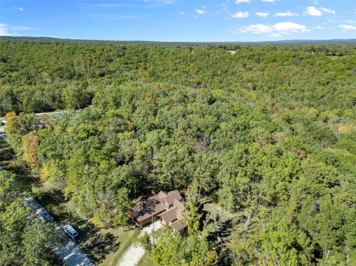 More aerial views of the home and nearby ar