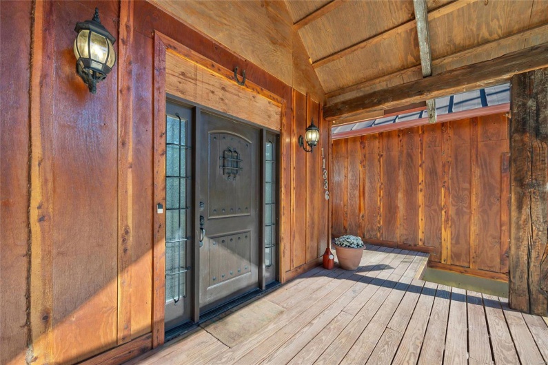 Exterior view of front door