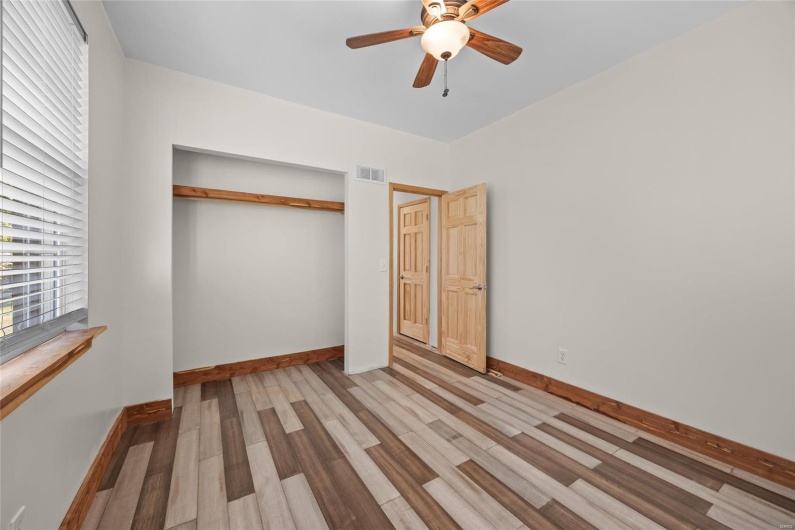 3rd bedroom has large closet