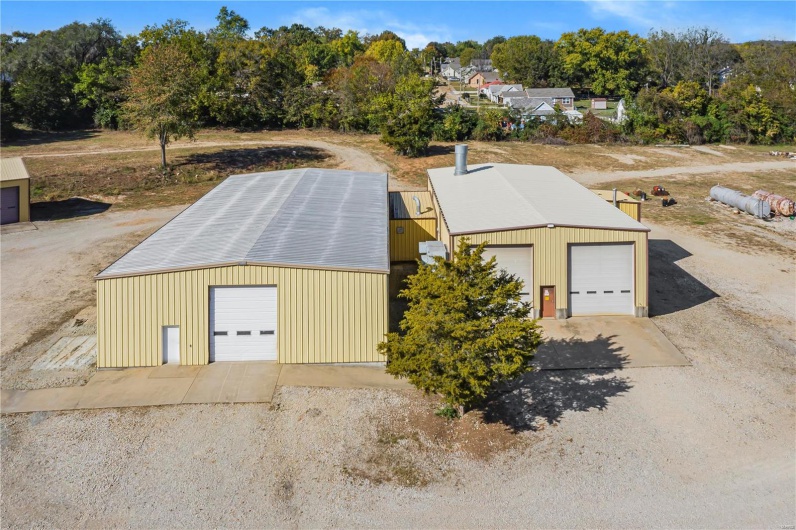 Warehouse left-paint shop right