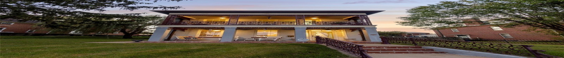 Residential For Sale View of front facade with a patio area, ceiling fan, a yard, and a balcony