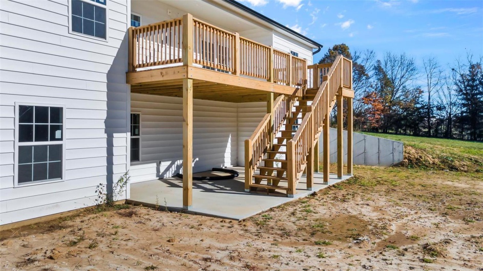 View of patio featuring a deck