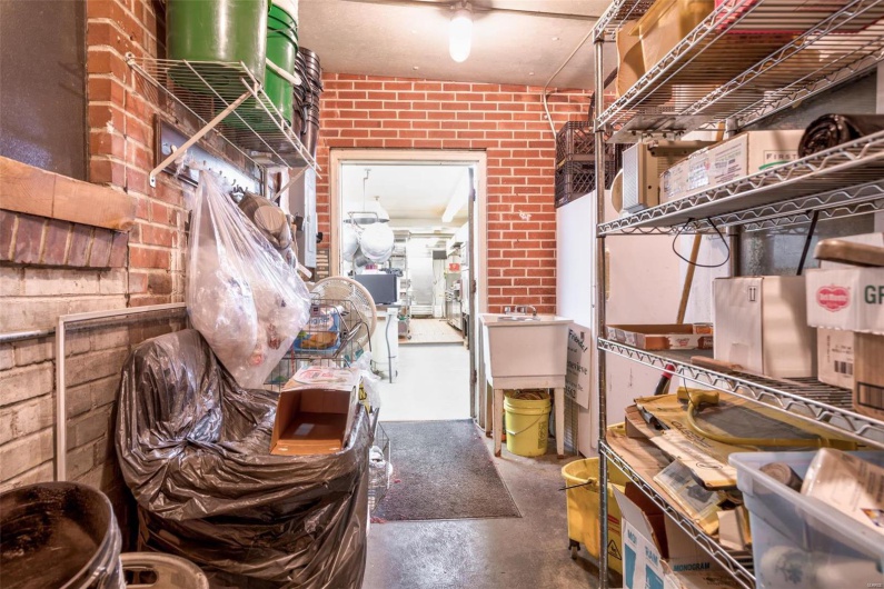 View of storage area