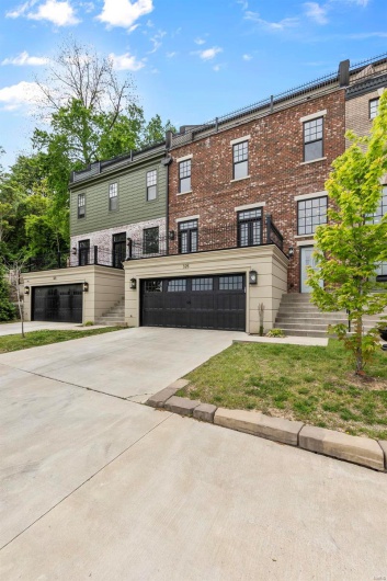 Multi unit property featuring a garage