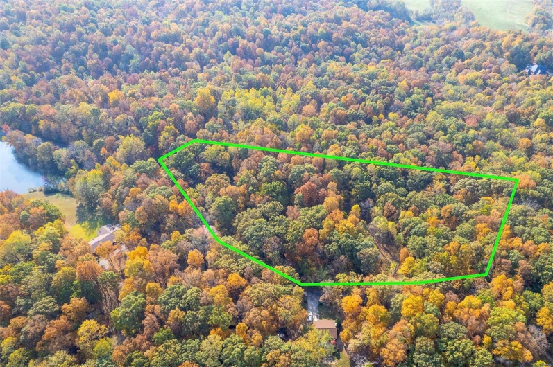 Birds eye view of property