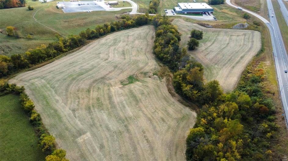 Bird's eye view with a rural view