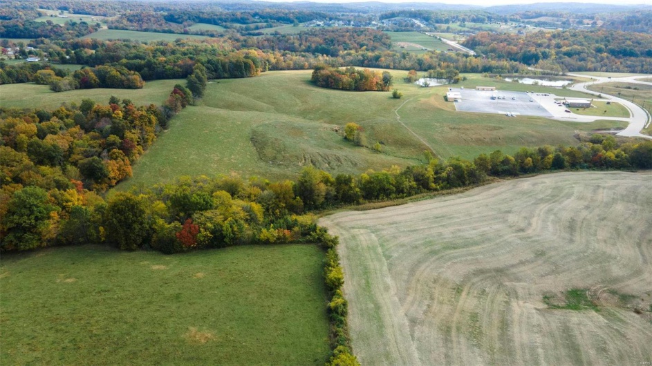 Bird's eye view with a rural view