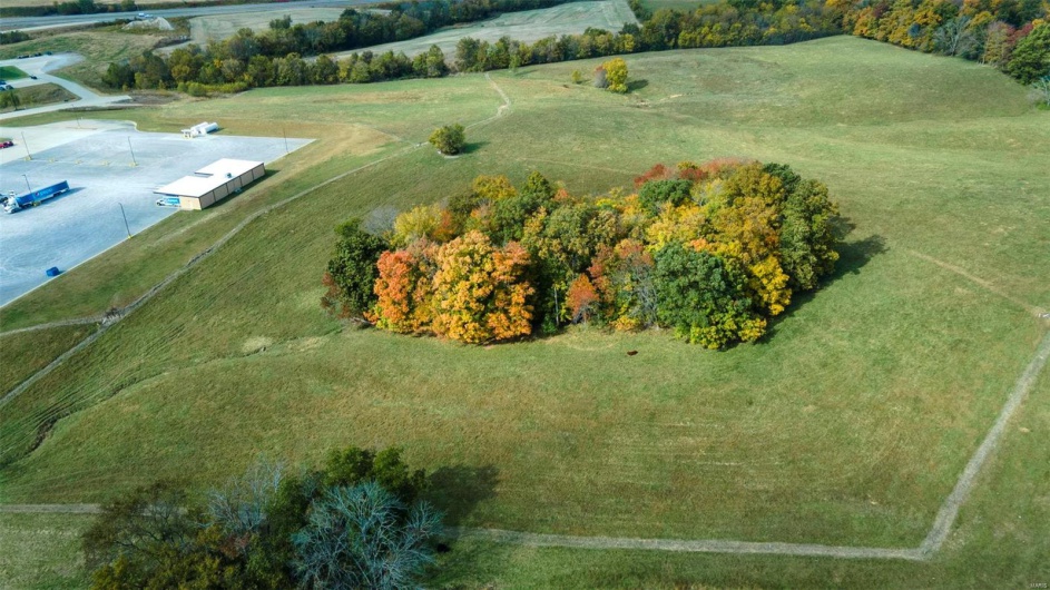 Bird's eye view with a rural view