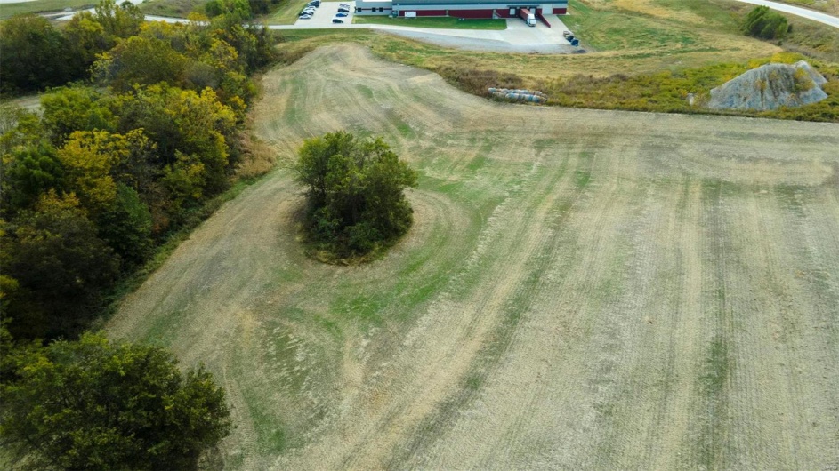 Aerial view featuring a rural view