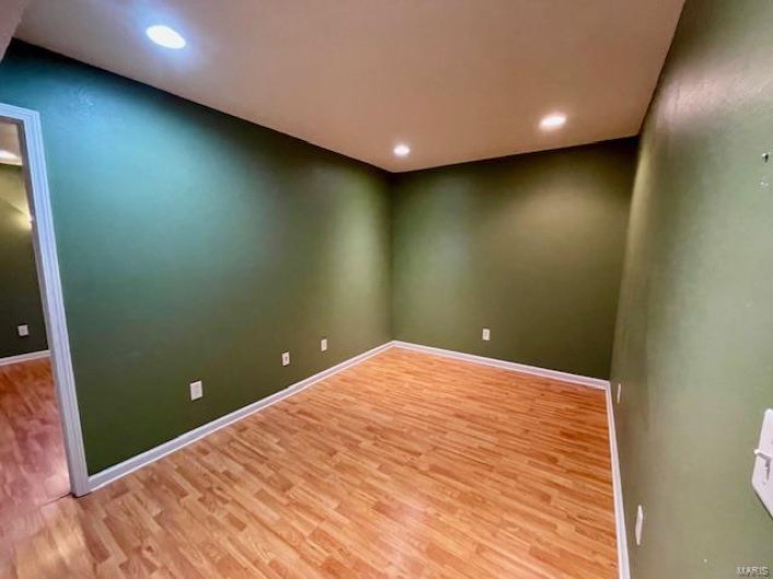 Empty room featuring light hardwood / wood-style floors