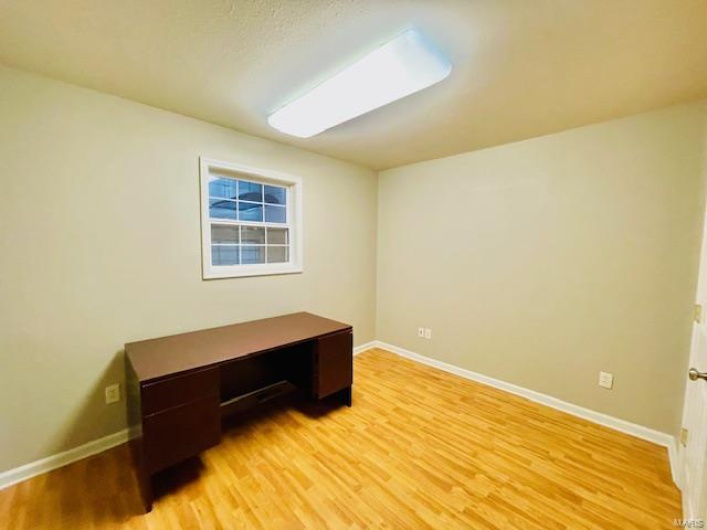 Interior space featuring hardwood / wood-style floors