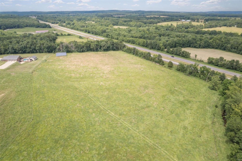 Drone / aerial view with a rural view