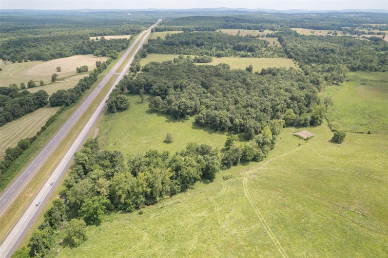 Bird's eye view with a rural view