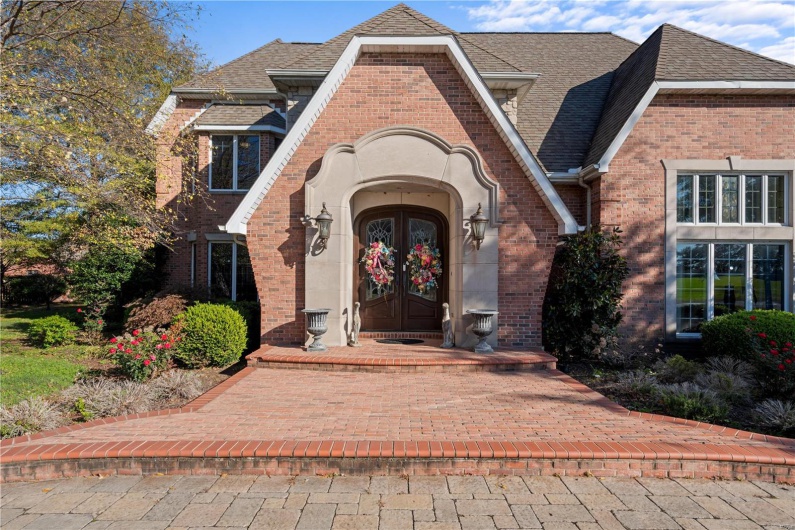 Entrance to property with french doors