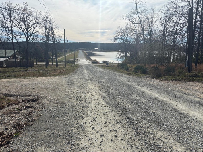View of road with a water view