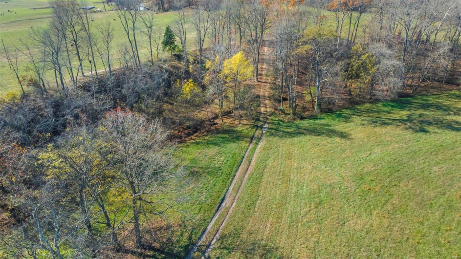 Birds eye view of property