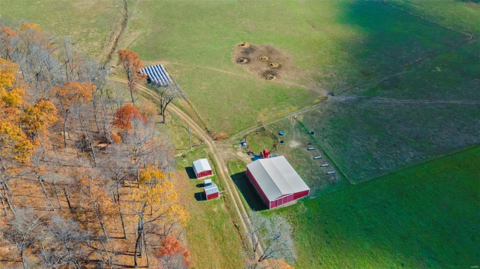 Aerial view featuring a rural view