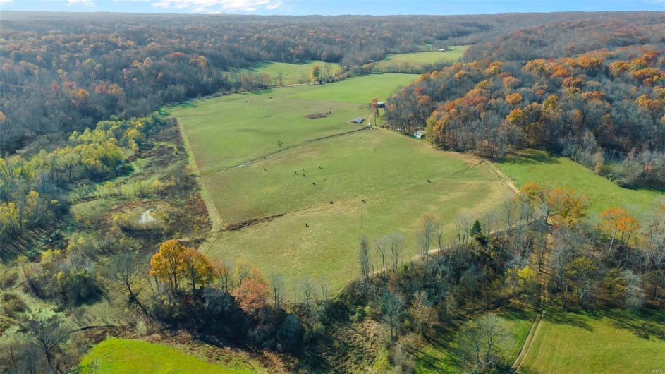 Bird's eye view featuring a rural view