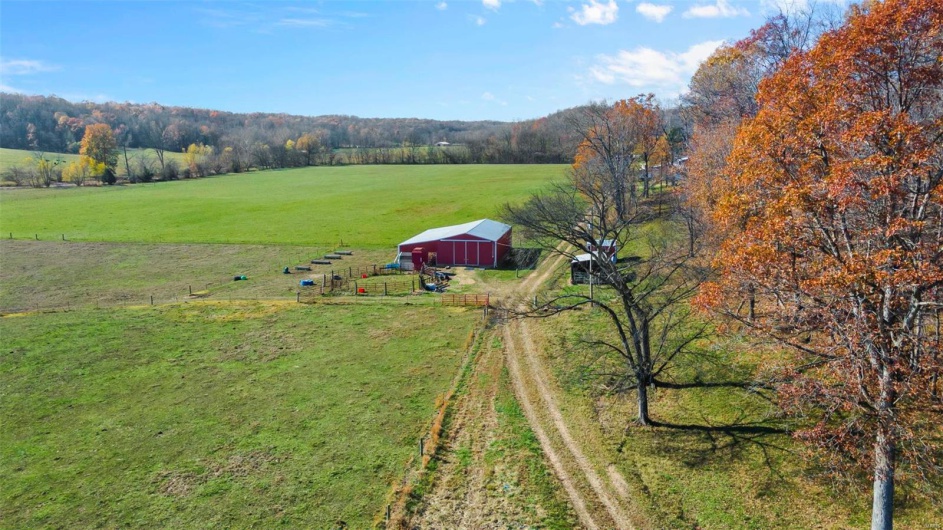 Aerial view featuring a rural view