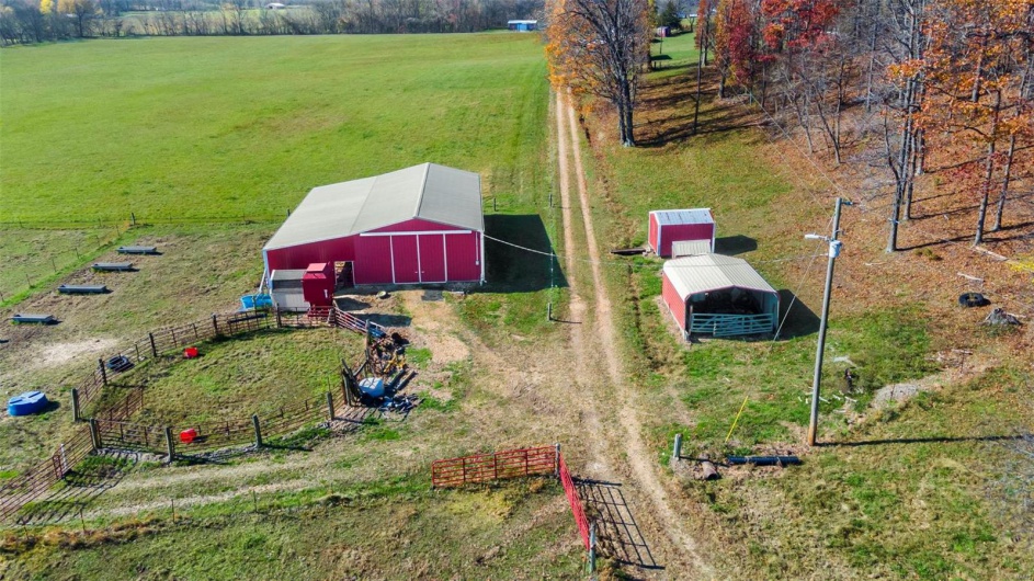 Bird's eye view featuring a rural view