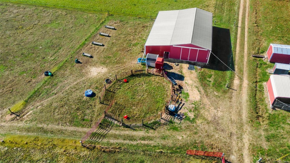 Bird's eye view featuring a rural view