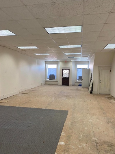 Possible retail space with a drop ceiling