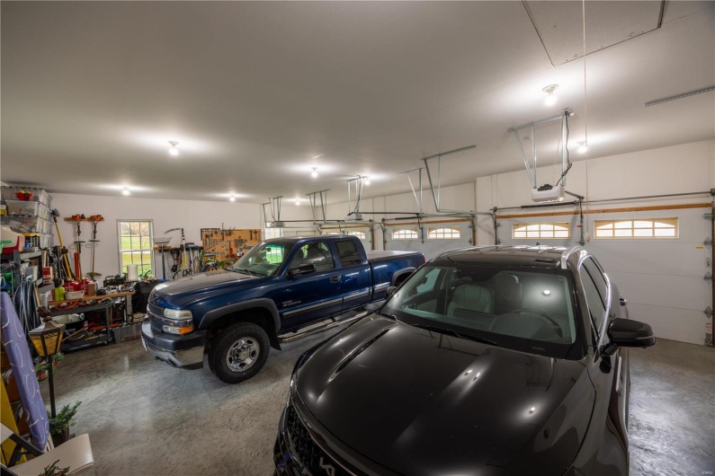 Spacious 3-car garage 