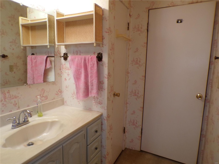 Bathroom featuring vanity