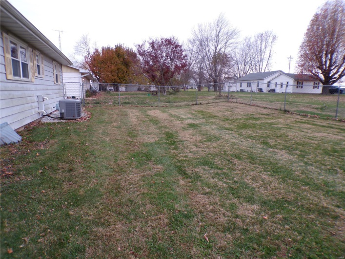 View of yard featuring central AC