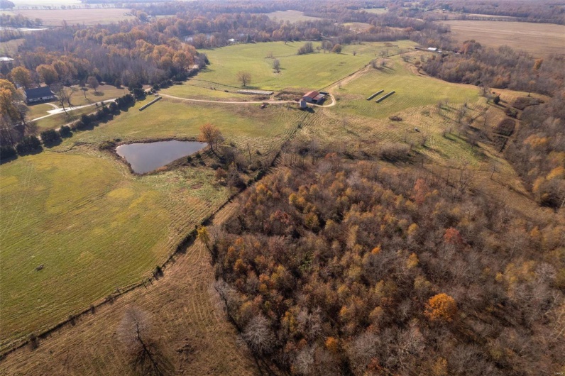 Bird's eye view with a rural view